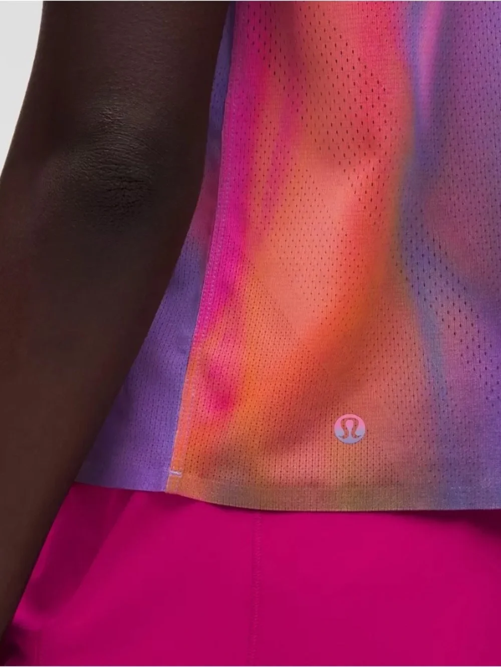 Lululemon Fast & Free Short Sleeve Shirt | Speed Glow Rainbow Tie Dye | XS | NWT